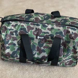 A Bathing Ape Bape Camo Duffle Bag Black –